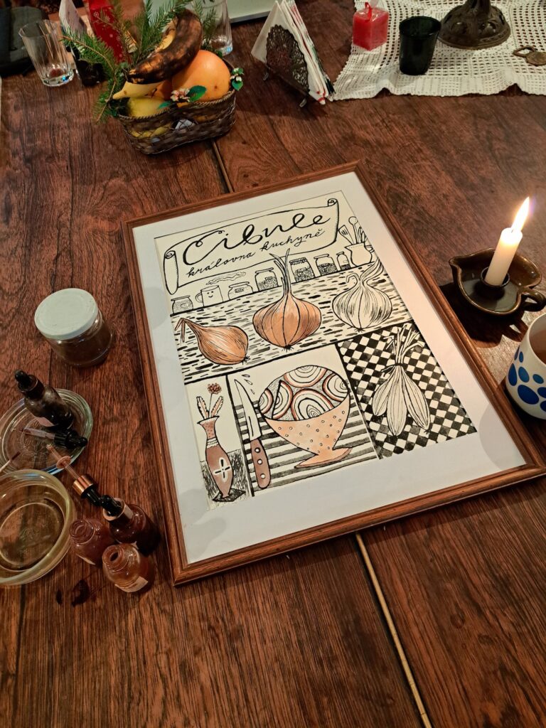 cibulový poster k dotvoření